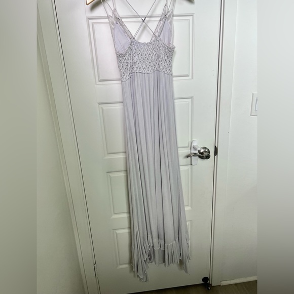 SOLD! ✨ NWOT Free People FP One Adella Maxi Slip Dress Stardust Light Lilac Grey - Picture 9 of 9